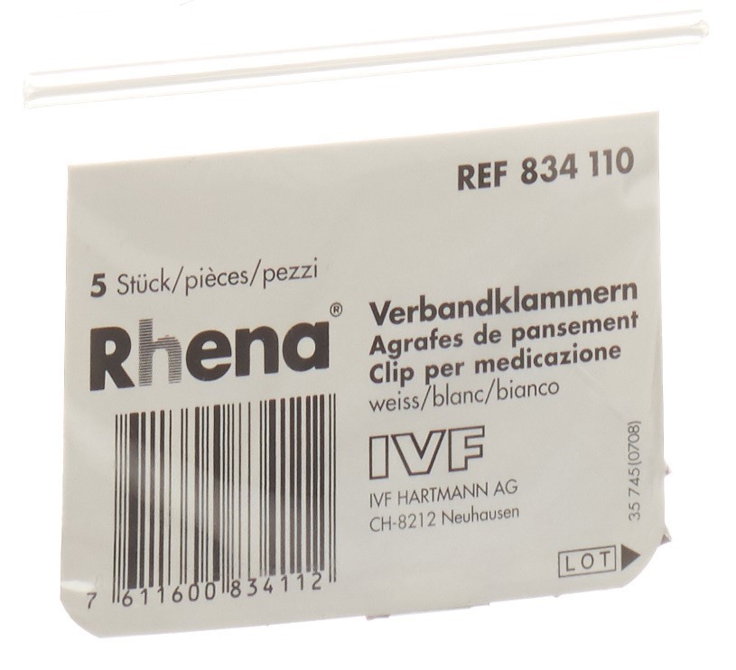 Rhena Verbandklammern weiss