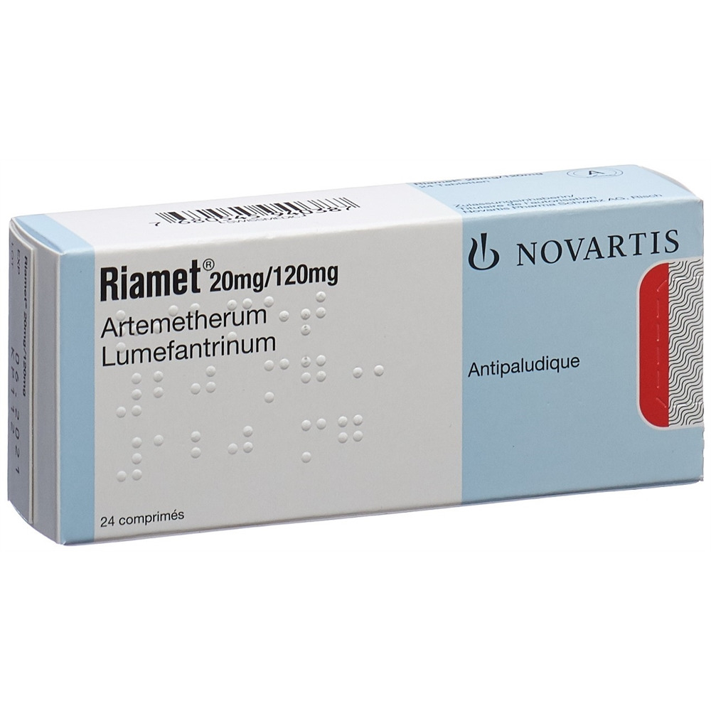 RIAMET cpr 20 mg/120 mg blist 24 pce, image 2 sur 2