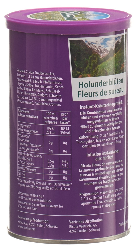 Ricola Instant-Tee Holunderblüten, Bild 2 von 3