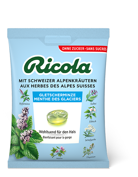 Ricola menthe des glaciers bonbons aux herbes, image principale