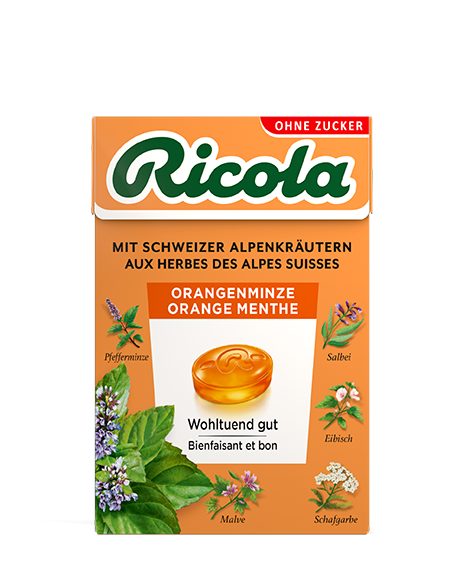 Ricola orange-menthe bonbons aux herbes, image principale