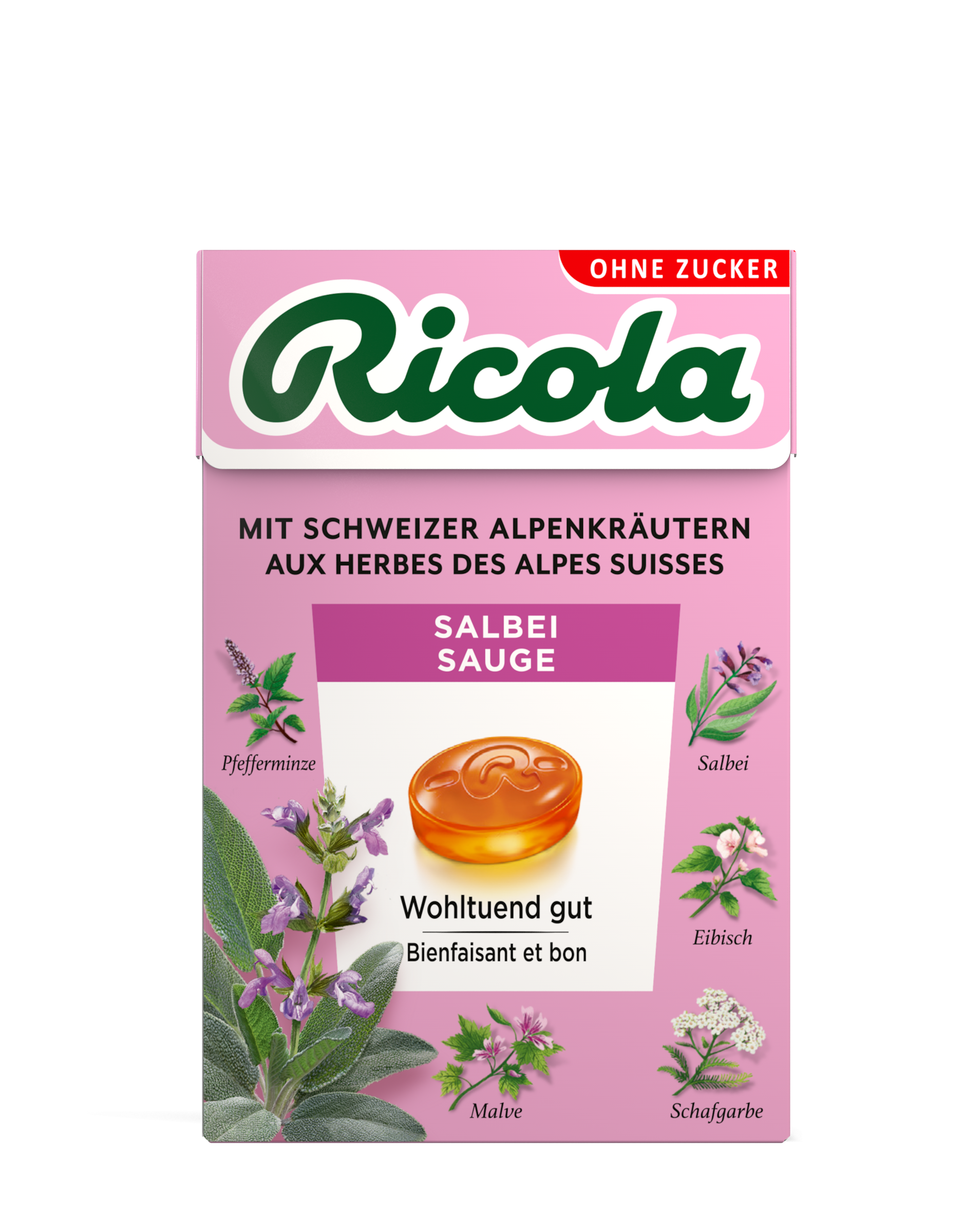 Ricola sauge bonbons aux herbes, image principale