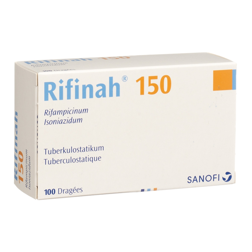 RIFINAH drag 150/100 mg blist 100 pce, image principale