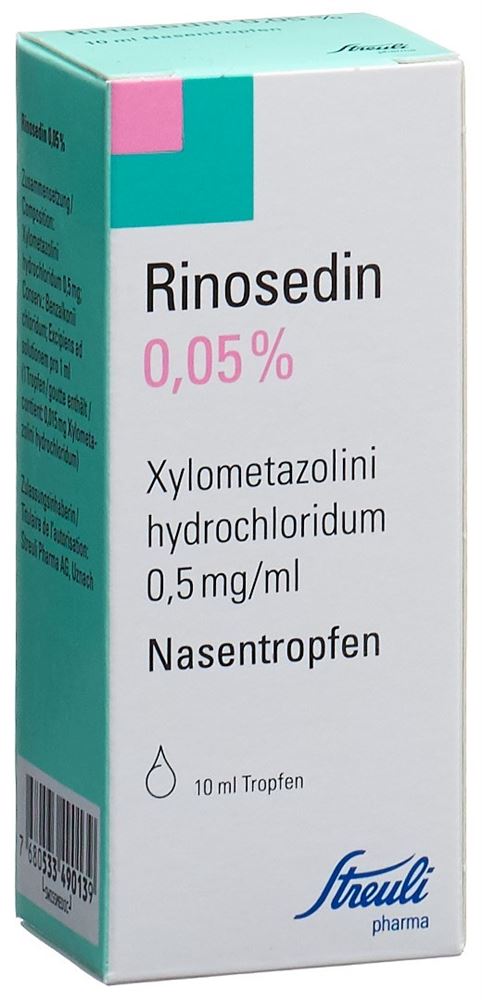 RINOSEDIN Gtt Nas 0.05 % Fl 10 ml, Hauptbild