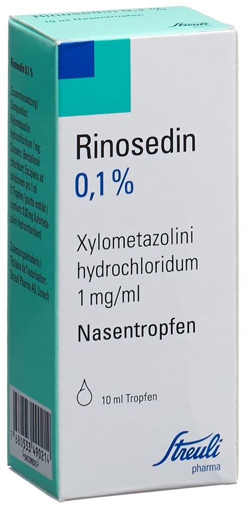 RINOSEDIN Gtt Nas 0.1 % Fl 10 ml
