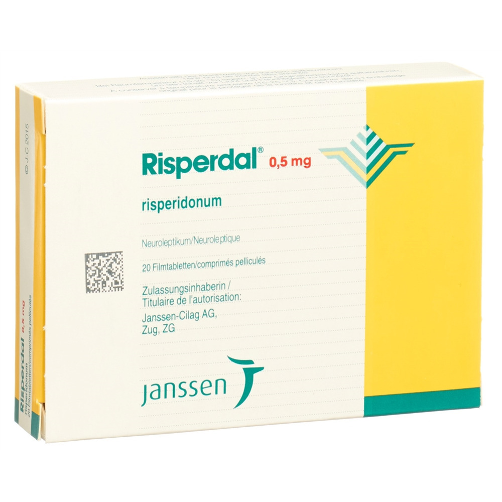 RISPERDAL Filmtabl 0.5 mg Blist 20 Stk, Hauptbild