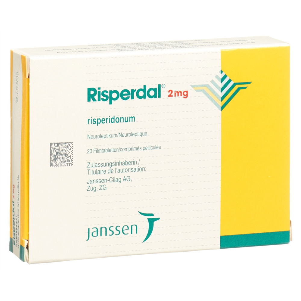 RISPERDAL Filmtabl 2 mg Blist 20 Stk, Hauptbild