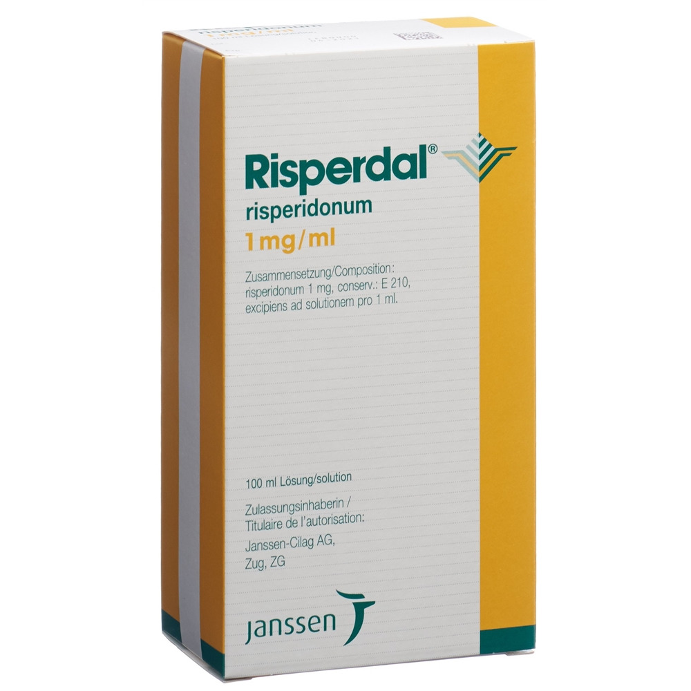 RISPERDAL Lös 1 mg/ml Fl 100 ml, Hauptbild