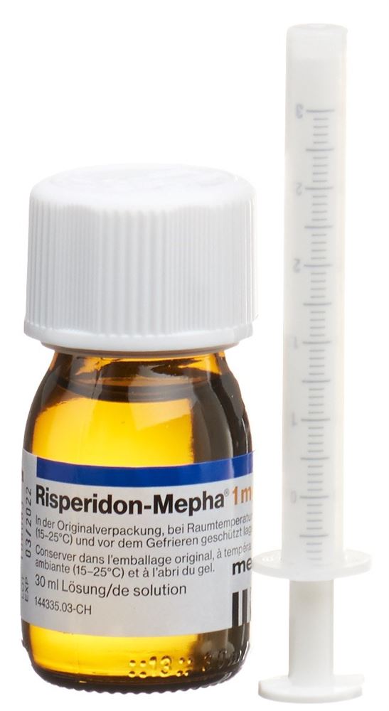 RISPERIDONE Mepha 1 mg/ml, Hauptbild RISPERIDONE Mepha 1 mg/ml, Hauptbild