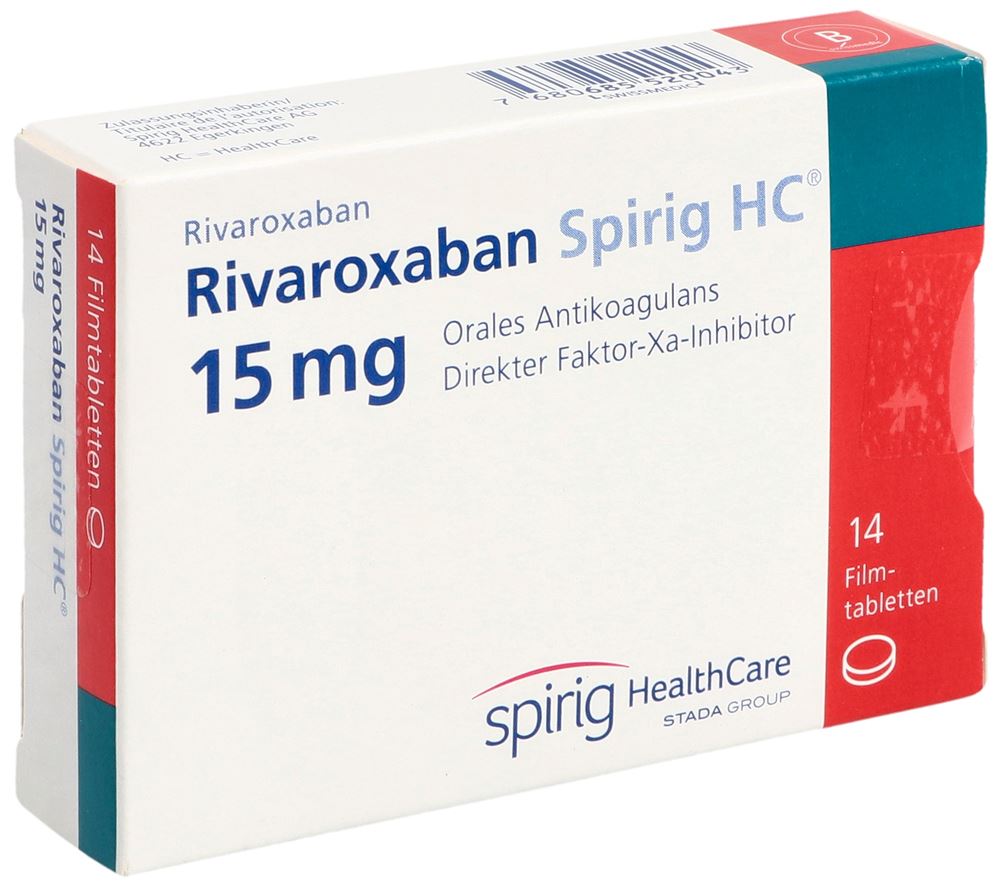 RIVAROXABAN Spirig HC 15 mg, image principale