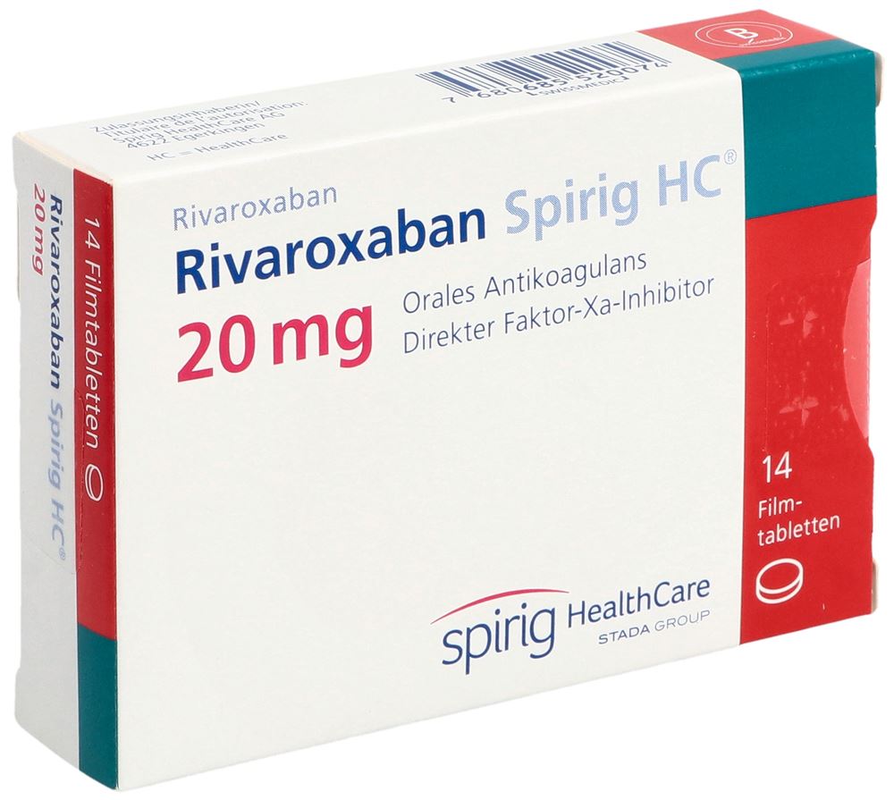 RIVAROXABAN Spirig HC 20 mg, image principale