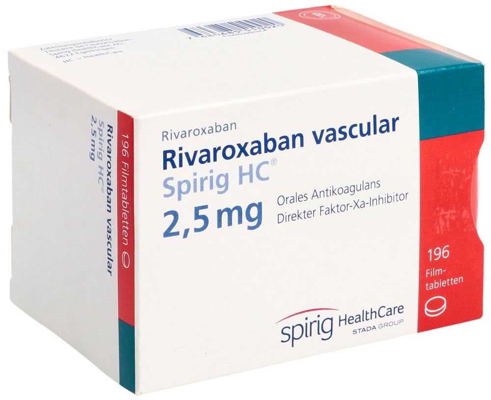 RIVAROXABAN vasc Spirig HC 2.5 mg, image principale