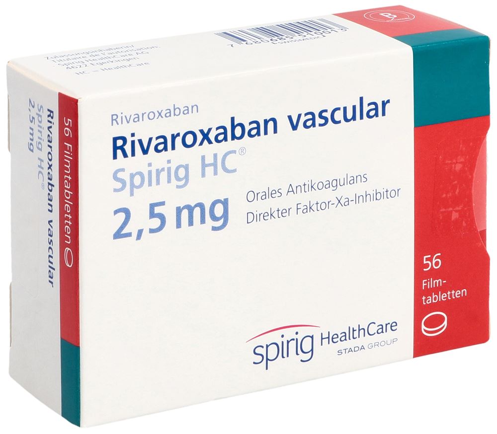 Rivaroxaban Spirig HC vasc Spirig HC 2.5 mg, image principale