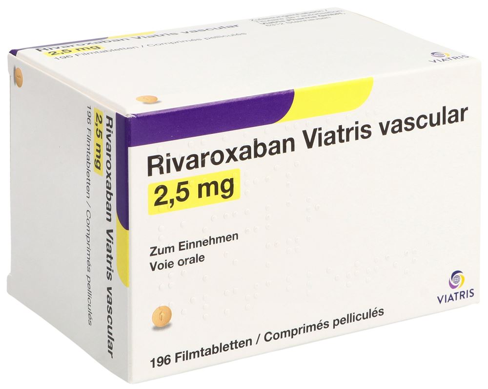 RIVAROXABAN vascular 2.5 mg, image principale