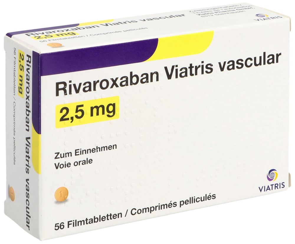 RIVAROXABAN vascular 2.5 mg, image principale