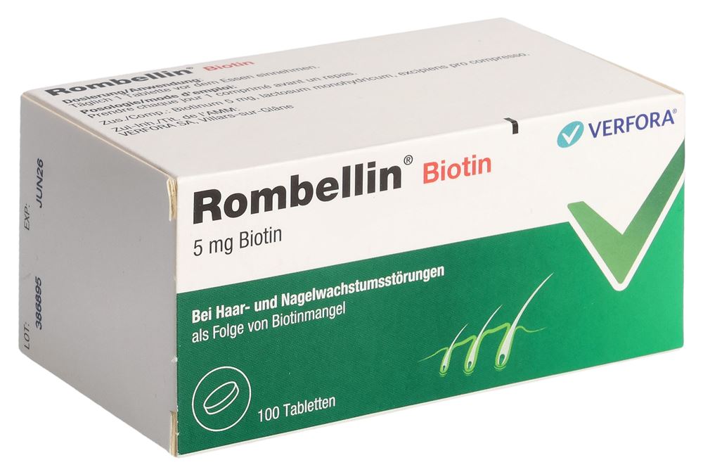 ROMBELLIN Tabl 5 mg Biotin Blist 100 Stk