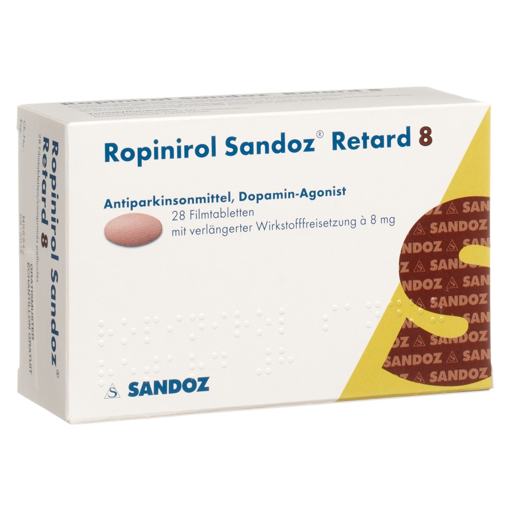 ROPINIROLE Sandoz Retard 8 mg, image principale