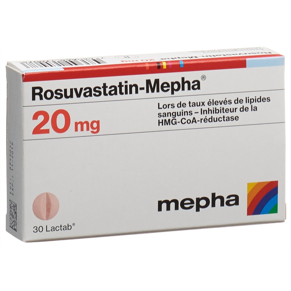 ROSUVASTATINE Mepha 20 mg, image 2 sur 2