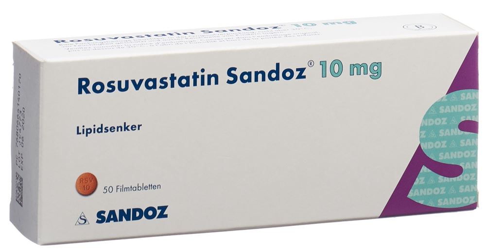 ROSUVASTATINE Sandoz 10 mg, Hauptbild