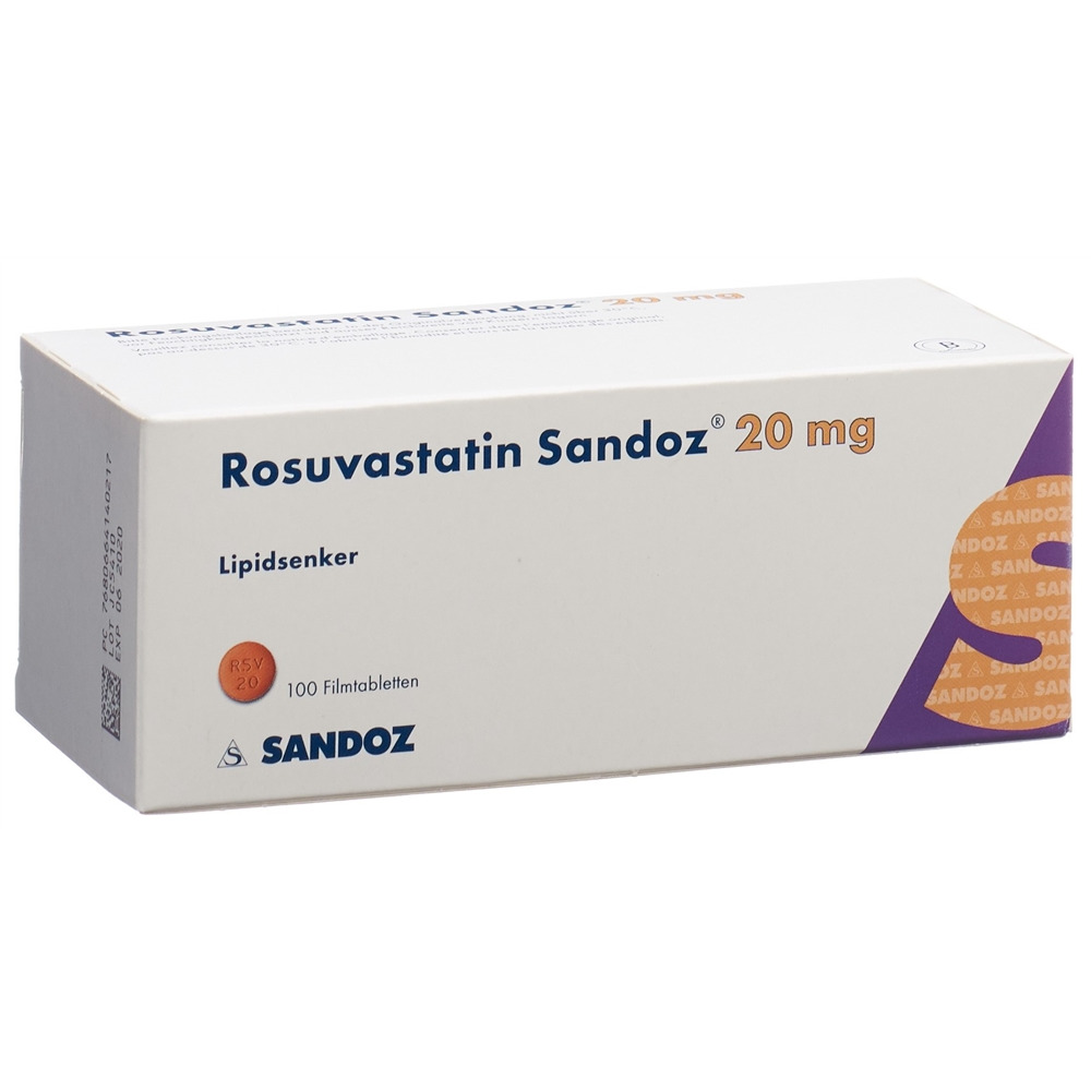 ROSUVASTATINE Sandoz 20 mg, Hauptbild