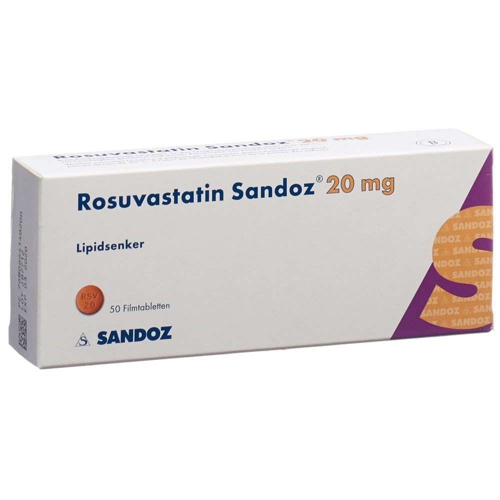 ROSUVASTATINE Sandoz 20 mg, Hauptbild