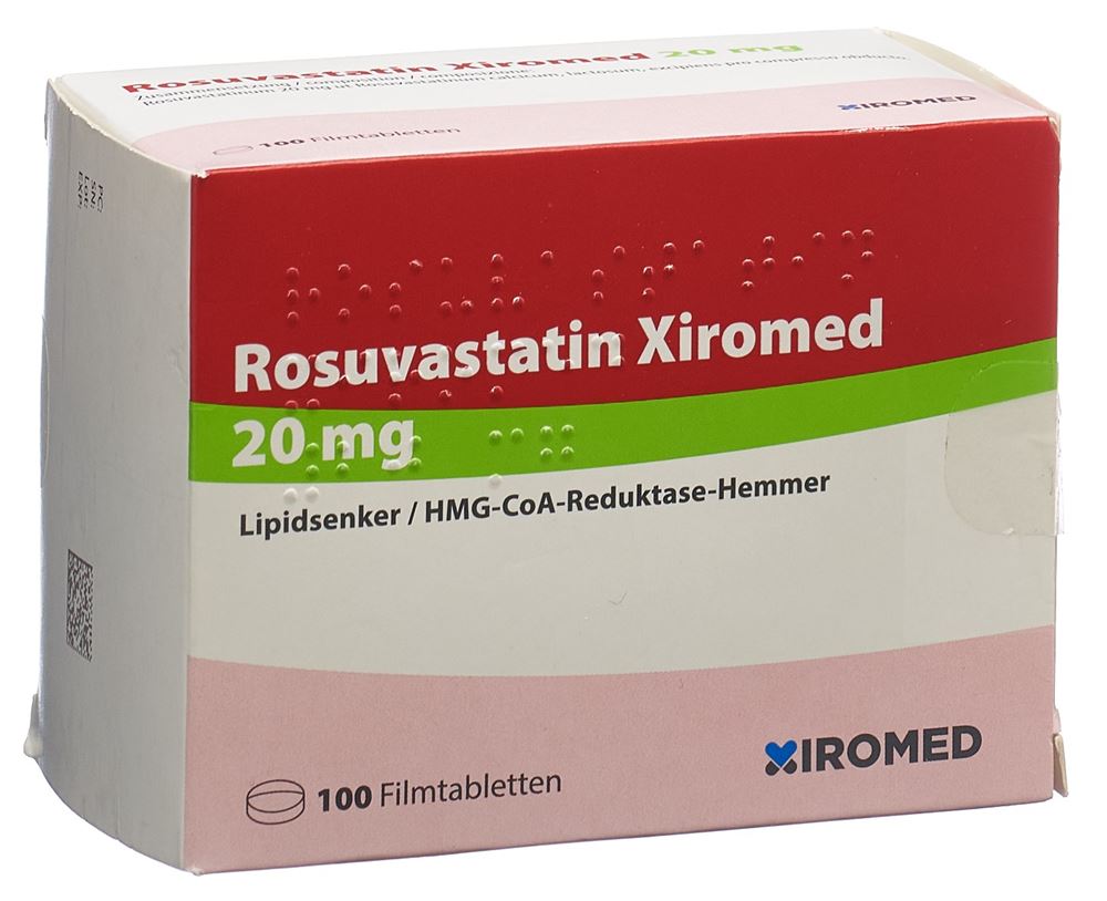 ROSUVASTATINE Xiromed 20 mg, image principale