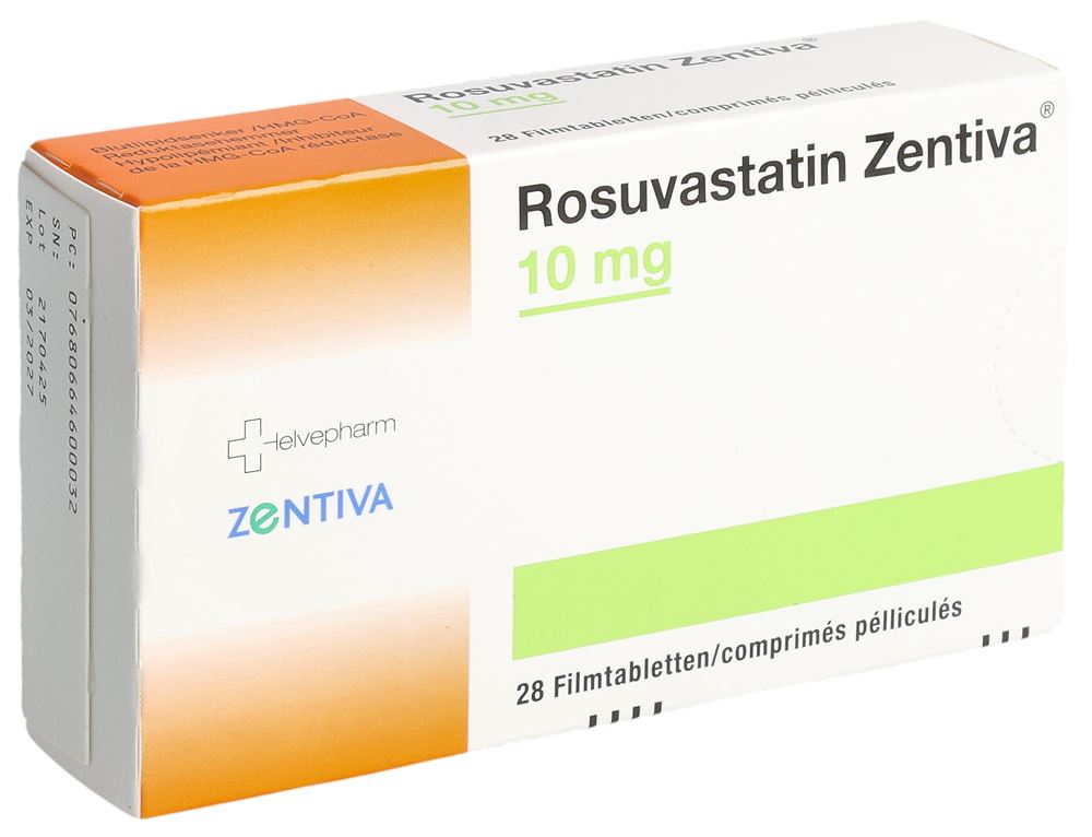 ROSUVASTATINE Zentiva 10 mg, image principale
