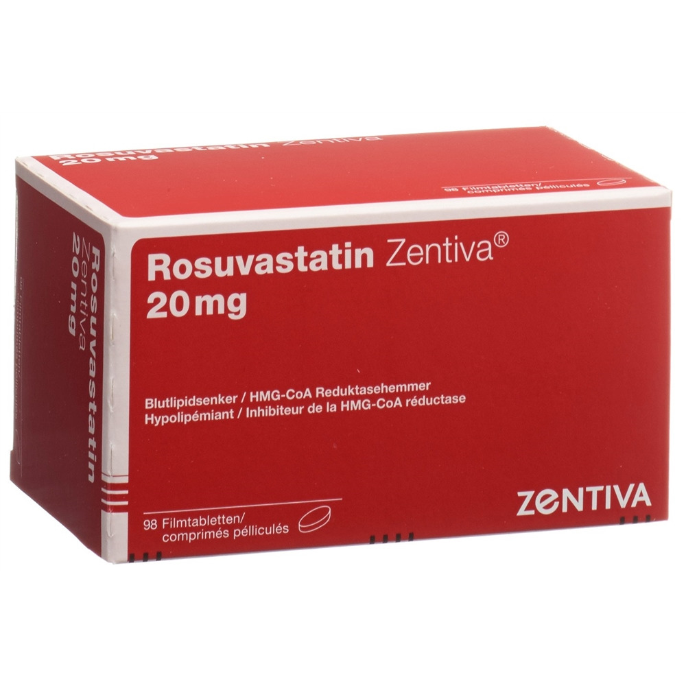 ROSUVASTATINE Zentiva 20 mg, image principale