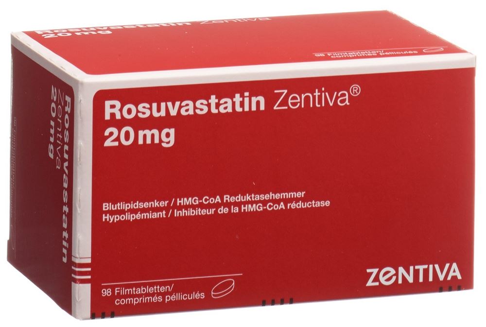 ROSUVASTATINE Zentiva 20 mg, image principale