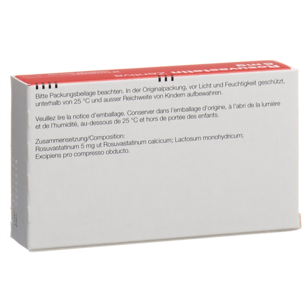 ROSUVASTATINE Zentiva 5 mg, image 2 sur 2