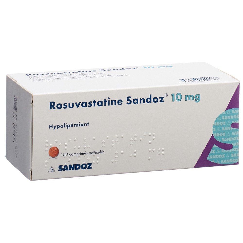 ROSUVASTATINE Sandoz 10 mg, image 2 sur 2