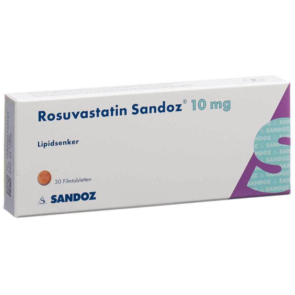 ROSUVASTATINE Sandoz 10 mg, image principale