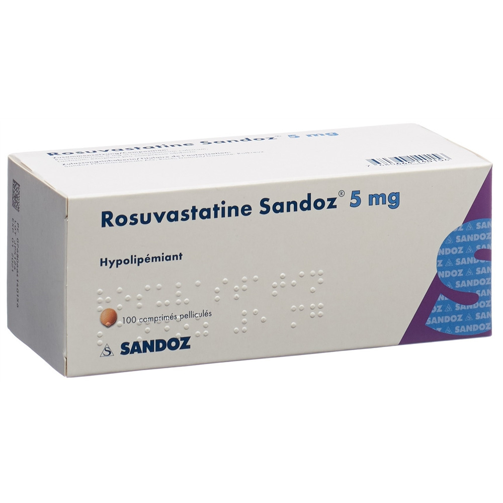 ROSUVASTATINE Sandoz 5 mg, image 2 sur 2