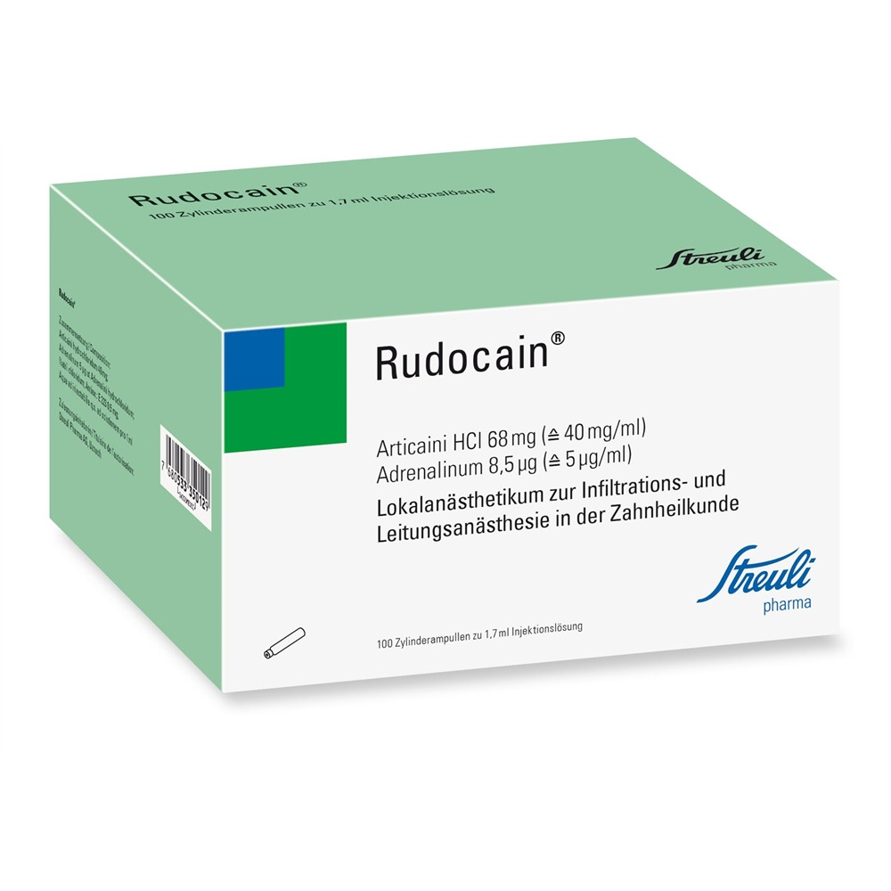 Rudocaine Inj Lös Zyl Amp 1.7 ml, Hauptbild