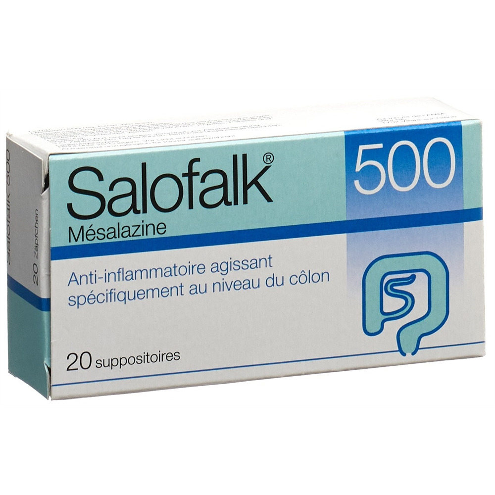 SALOFALK supp 500 mg blist 20 pce, image 2 sur 2