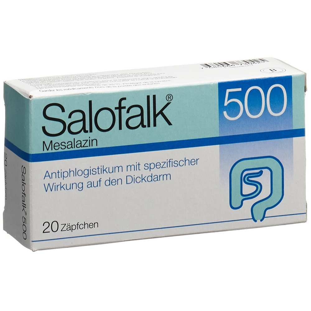 SALOFALK supp 500 mg blist 20 pce, image principale