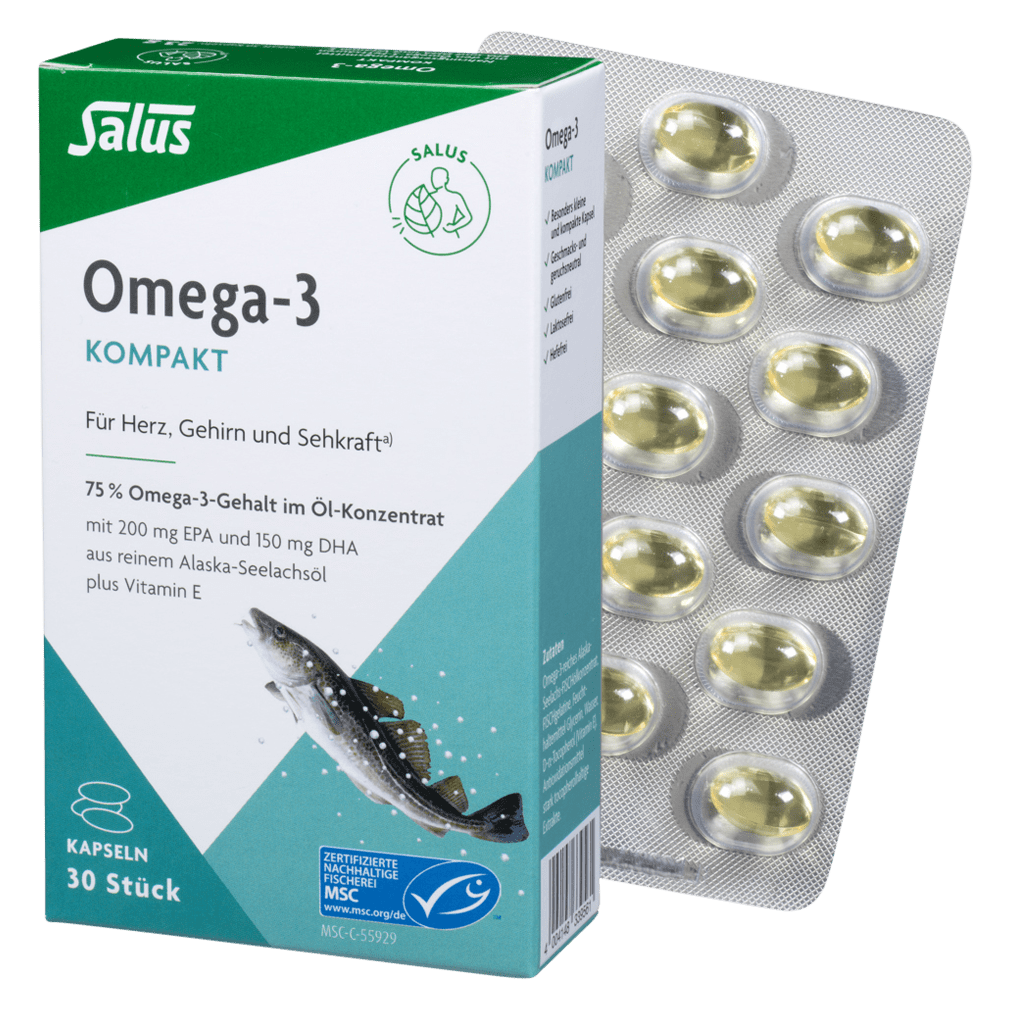 SALUS Omega-3 Kompakt Seelachsöl, Hauptbild