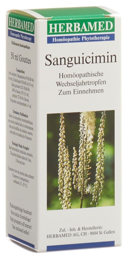SANGUICIMIN gouttes homéopathiques ménopause, image principale