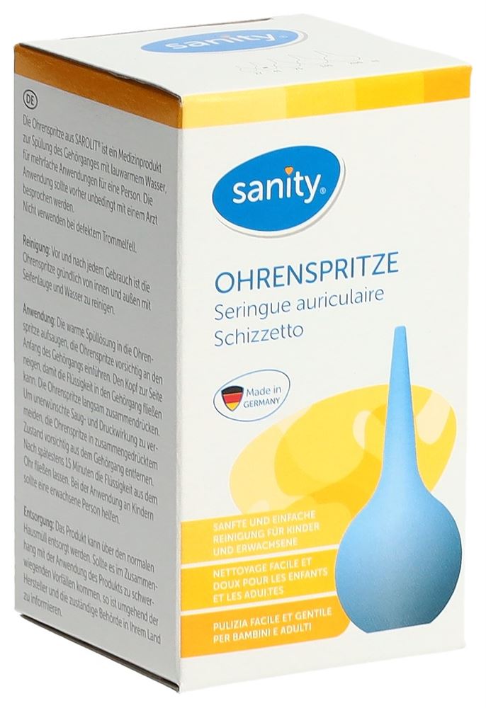 SANITY poire à lavement pour oreilles