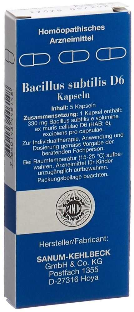 SANUM bacillus subtilis 6 D