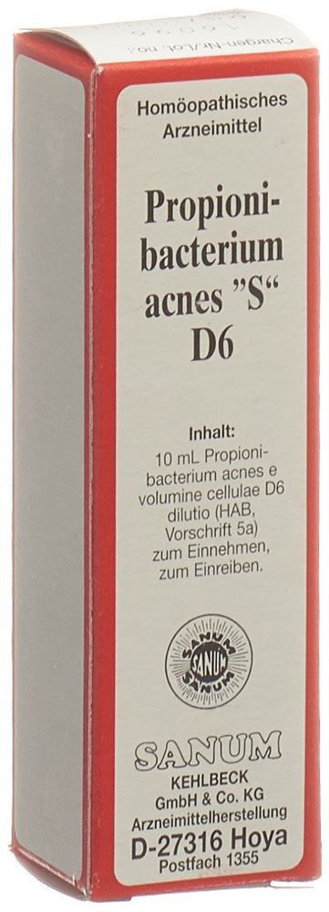 SANUM propionibacterium acnes 6 D, image principale