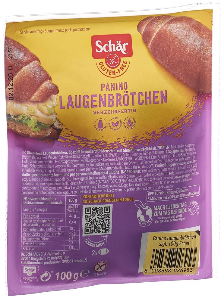 Schär petit pain Bretzel