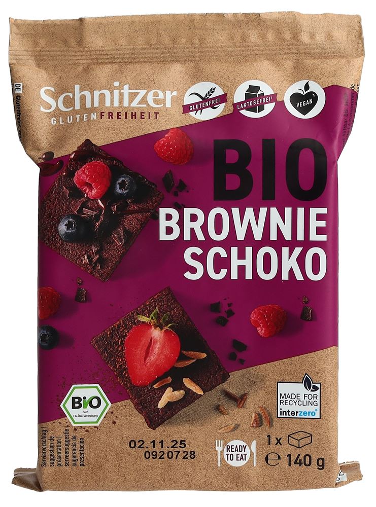Schnitzer Bio brownie au chocolat végétalien