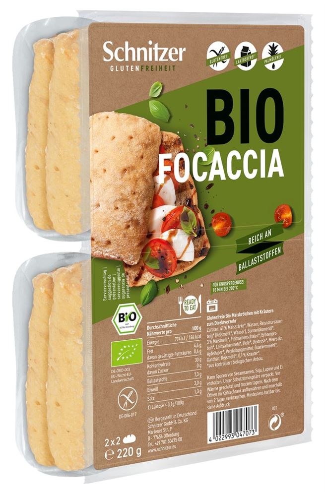 Schnitzer Bio focaccia