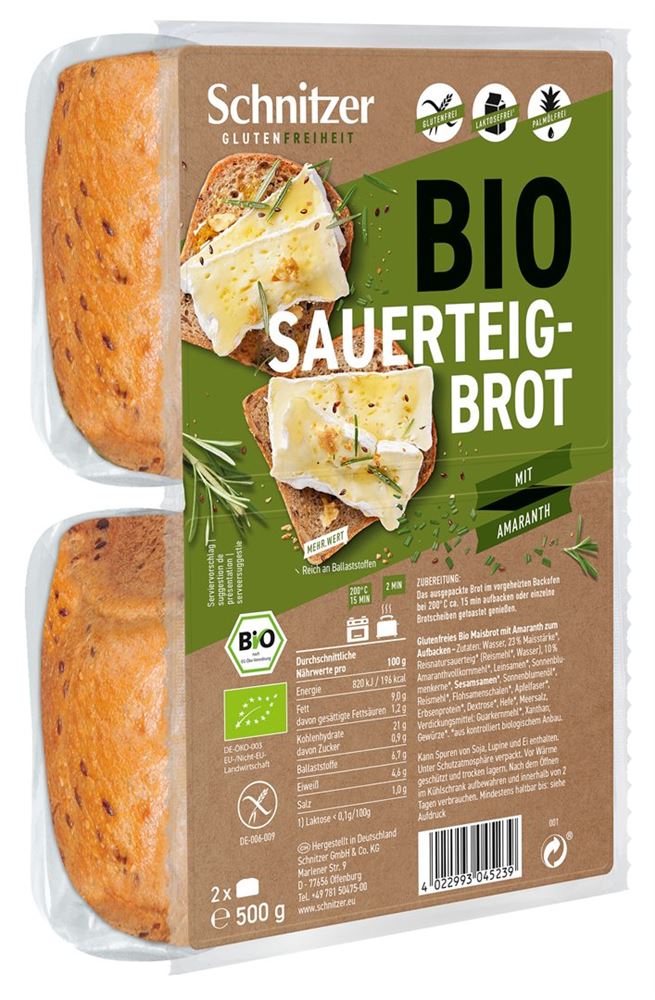 Schnitzer Bio pain au levain, image principale Schnitzer Bio pain au levain, image principale