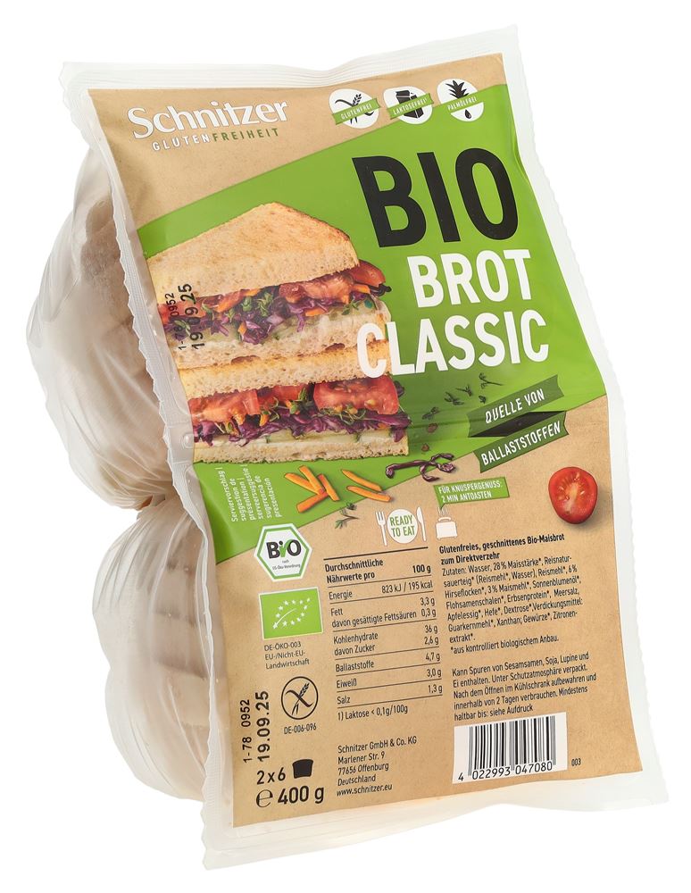 Schnitzer Bio pain de mie classic
