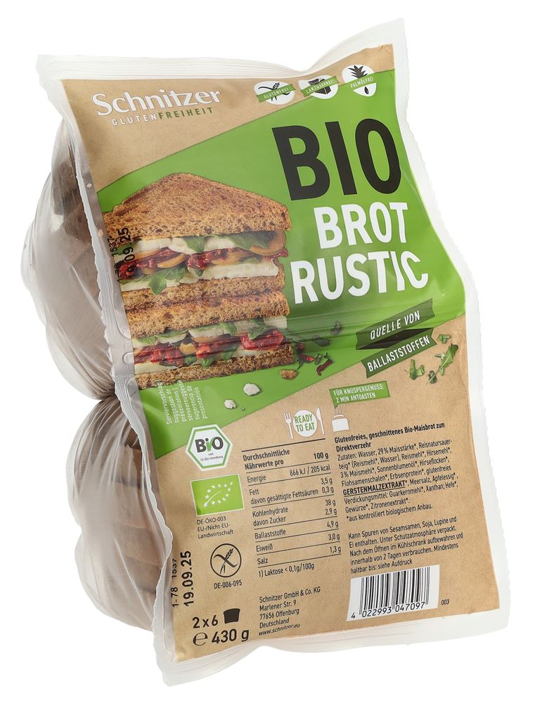 Schnitzer Bio pain de mie rustic