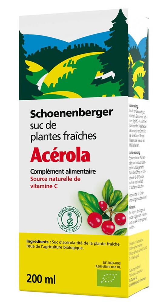 SCHOENENBERGER Acérola à base de fruits frais, image 3 sur 4