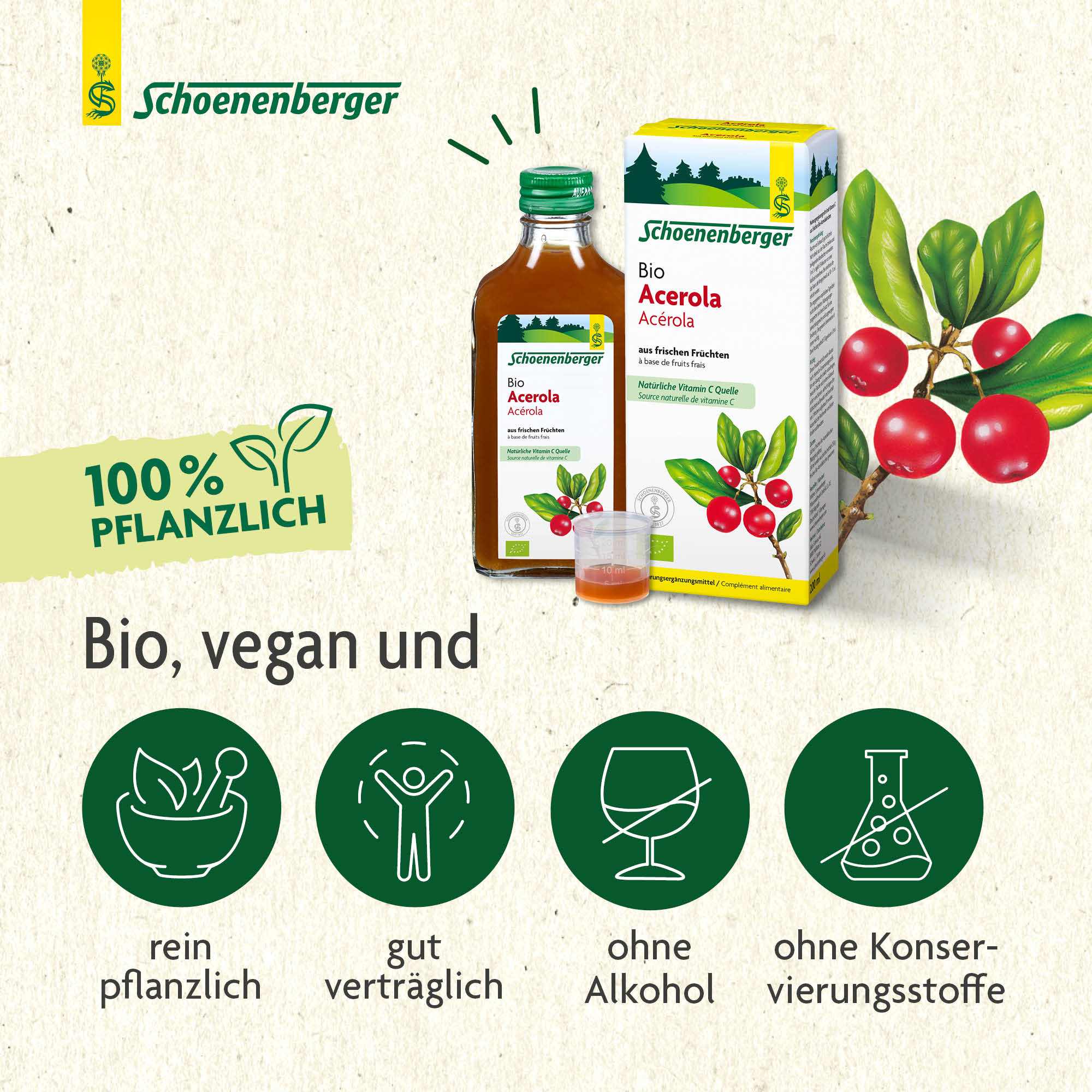 SCHOENENBERGER Acerola aus frischen Früchten, Bild 4 von 6