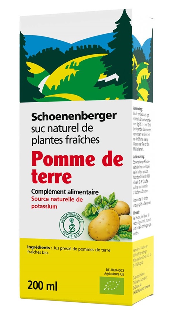 SCHOENENBERGER Pomme de terre suc de plantes fraîches, image 3 sur 4